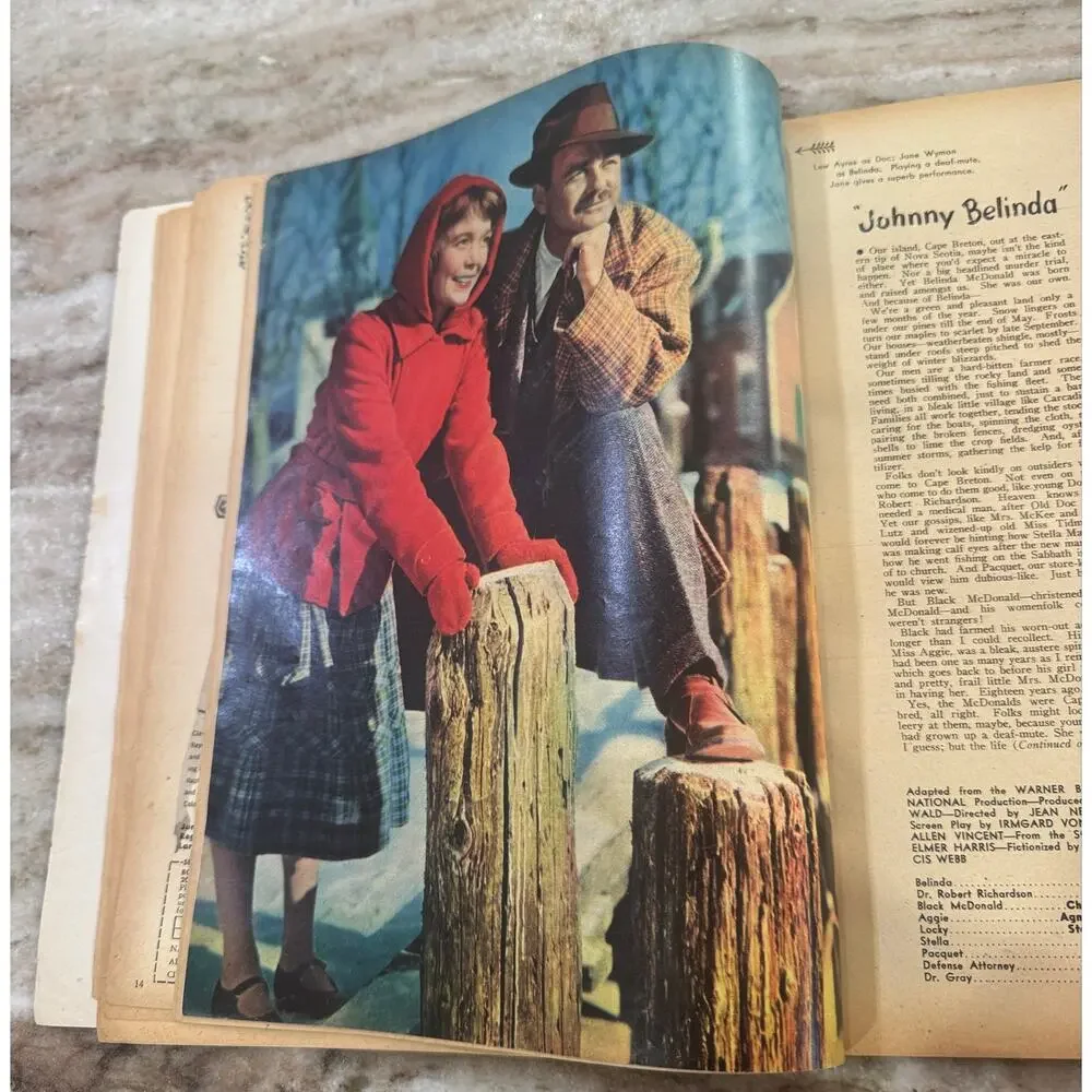 Vtg Screen Stories Magazine Nov. 1948 Roy Rogers Dale Evans Ads Fashion +